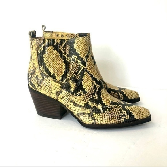 SAM EDELMAN Winona snake print western boots - Picture 6 of 7